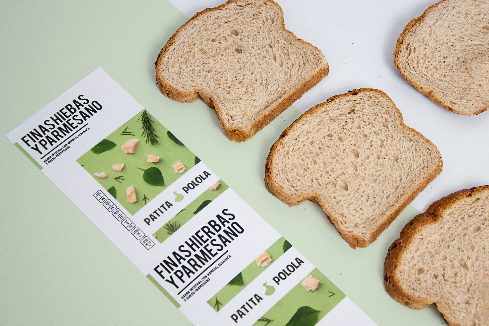 Minimal & Colourful New Packaging Design for Wholemeal Bread Company